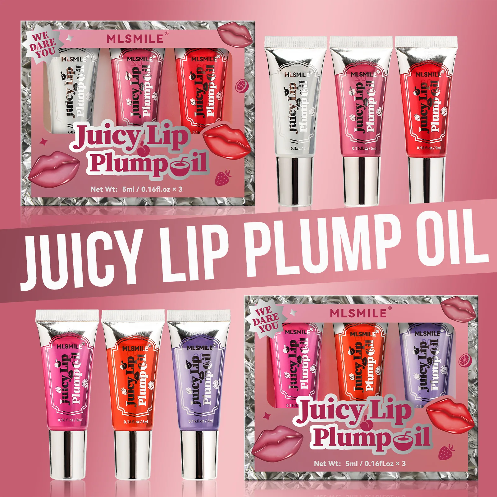 3 цвета Lip Plumping , Spicy Lip Plumper Gloss Питательный пухлый глянцевый финиш Fuller Натуральный блеск для губ для женщин и девочек 1