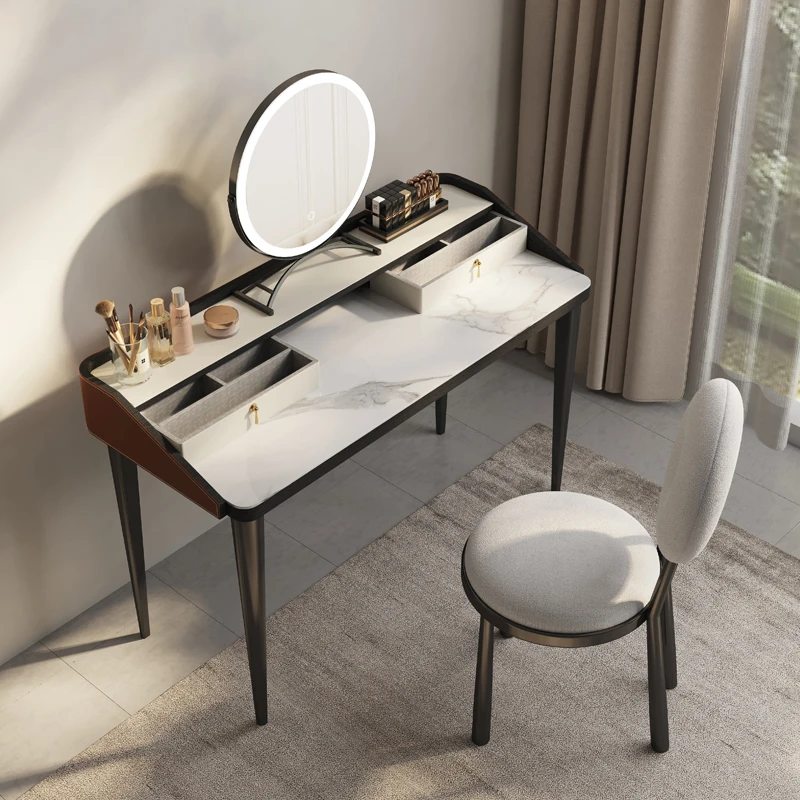 Итальянский минималистичный комод роскошный современный минималистичный маленький спальня с высоким смыслом 2023 новый стол для макияжа стол для спальни 0