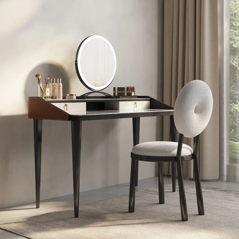Итальянский минималистичный комод роскошный современный минималистичный маленький спальня с высоким смыслом 2023 новый стол для макияжа стол для спальни 1