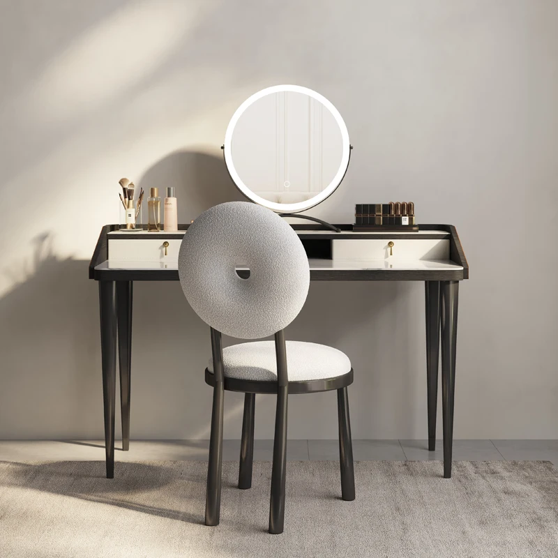 Итальянский минималистичный комод роскошный современный минималистичный маленький спальня с высоким смыслом 2023 новый стол для макияжа стол для спальни 2