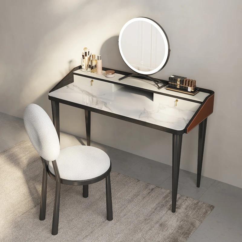 Итальянский минималистичный комод роскошный современный минималистичный маленький спальня с высоким смыслом 2023 новый стол для макияжа стол для спальни 3