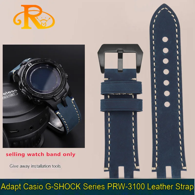 Модифицированный ремешок для часов из воловьей кожи в стиле ретро для Casio PRW-3000 PRW3000/3100/6000/6100Y Браслет для спортивных ремней серии PROTREK