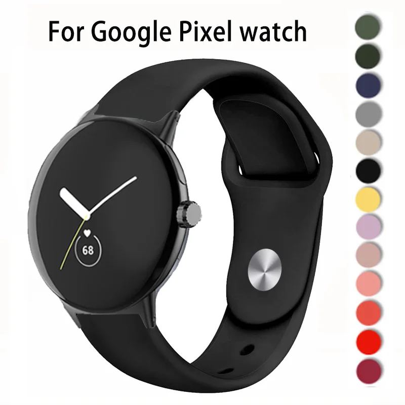 Силиконовый ремешок для Google Pixel Watch Band Аксессуары для умных часов Запястье Спортивный браслет pulseras Ремень для пиксельных часов Активный ремешок