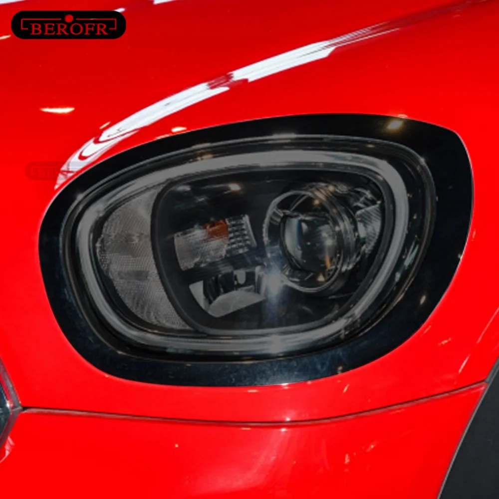Для MINI Cooper Countryman F60 JCW Автомобильная фара Защитная пленка Фара Реставрация Прозрачный Черный ТПУ Наклейка Аксессуары