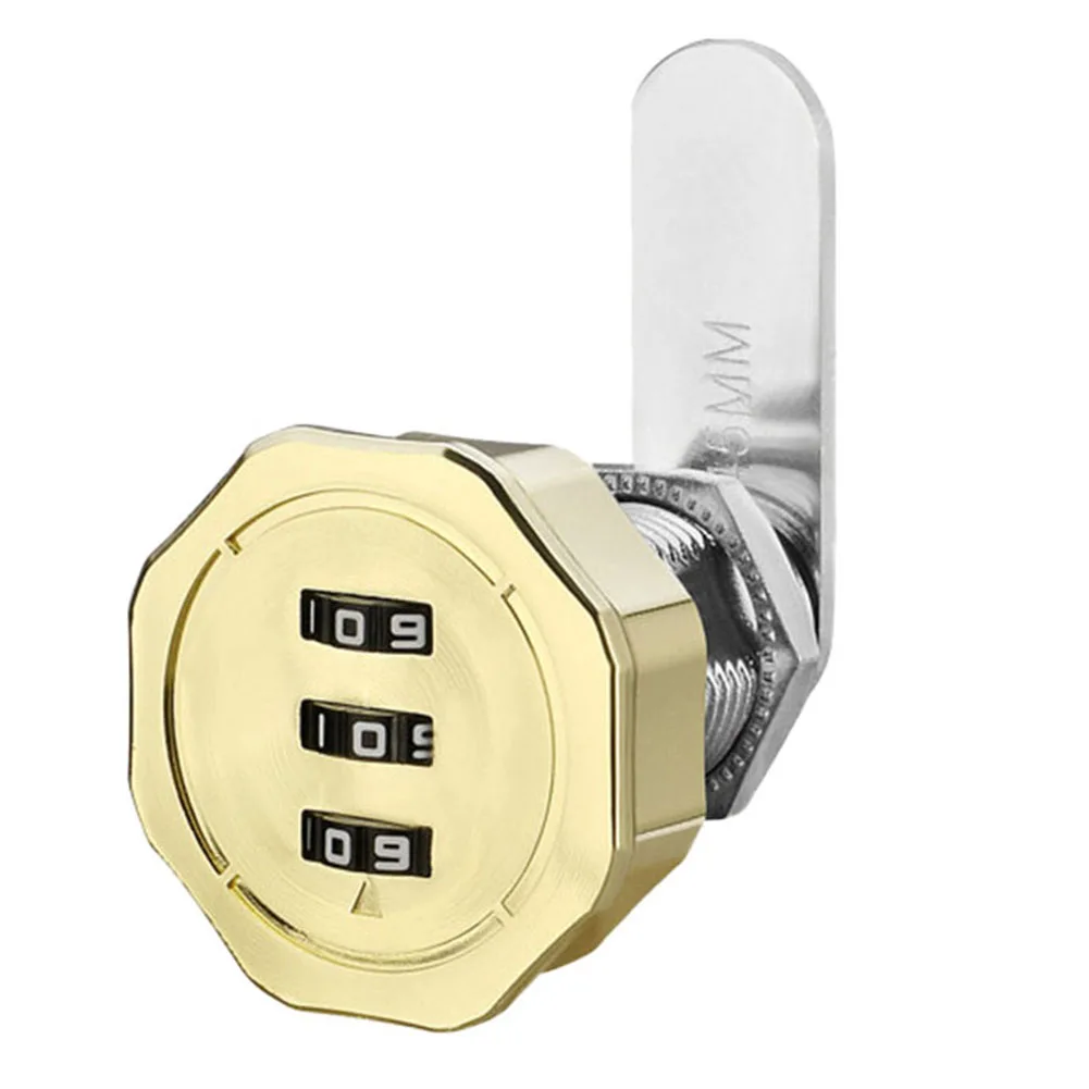 1 шт. 3-значный комбинационный пароль ящик замок 1-20 мм Smart Cam Code Lock Цинковый сплав для почтового ящика Шкаф Дверь Безопасность Оборудование 2