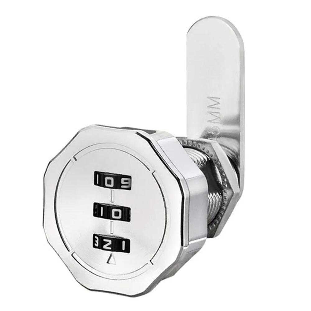 1 шт. 3-значный комбинационный пароль ящик замок 1-20 мм Smart Cam Code Lock Цинковый сплав для почтового ящика Шкаф Дверь Безопасность Оборудование 3