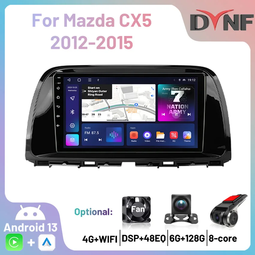 10.1'' 2Din Авто Радио 4G WIFI Android Carplay Мультимедийный плеер GPS Навигация Автомагнитола для Mazda CX5 CX-5 2012 2013 2014 2015