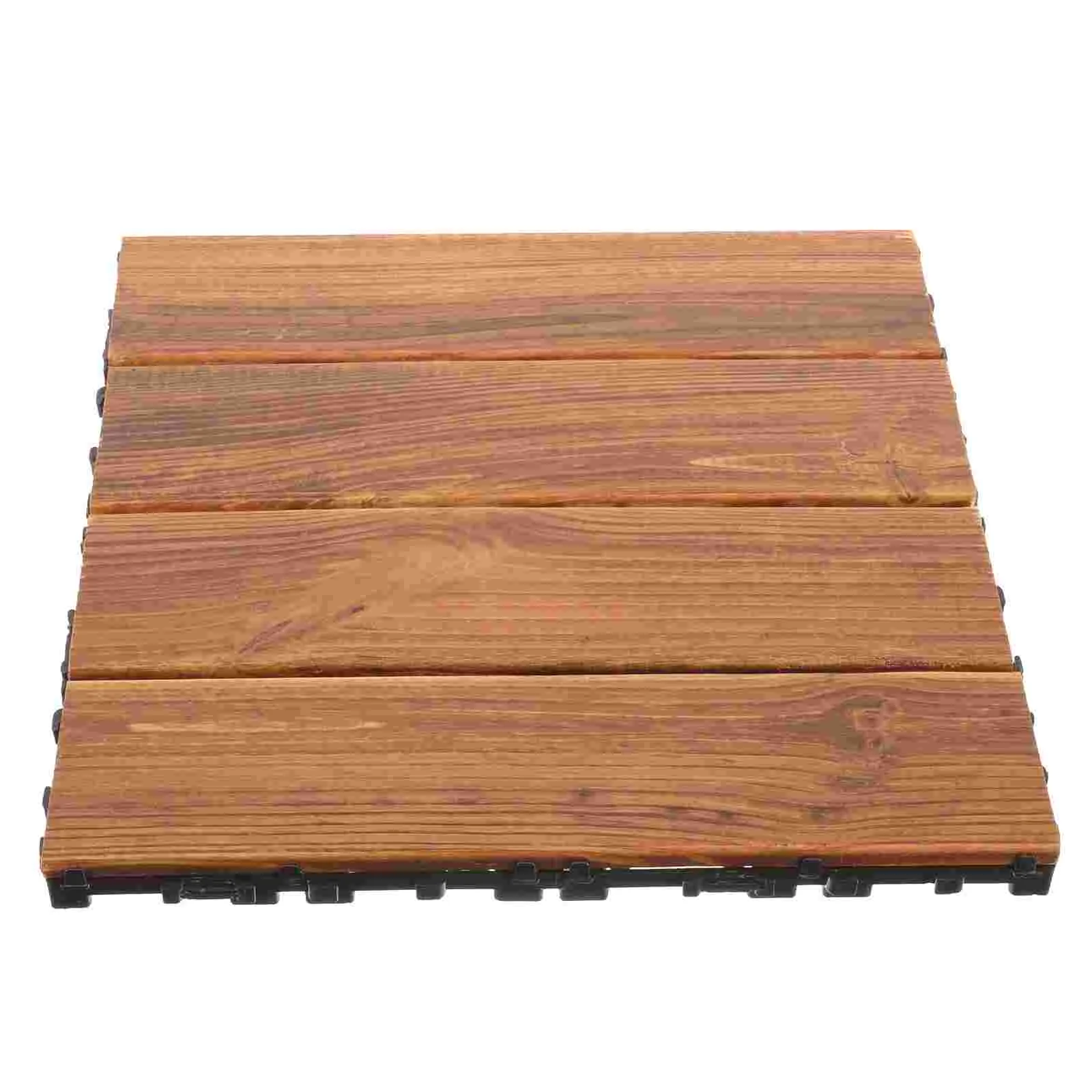 Плитка Наружный деревянный пол Настил Карбонизированный блокирующий домашний пластиковый балкон 1