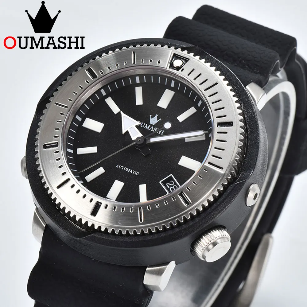 OUMASHI мужские мужские часы Роскошные автоматические часы NH35 Водонепроницаемые часы из нержавеющей стали Сапфировые наручные часы ведущих брендов