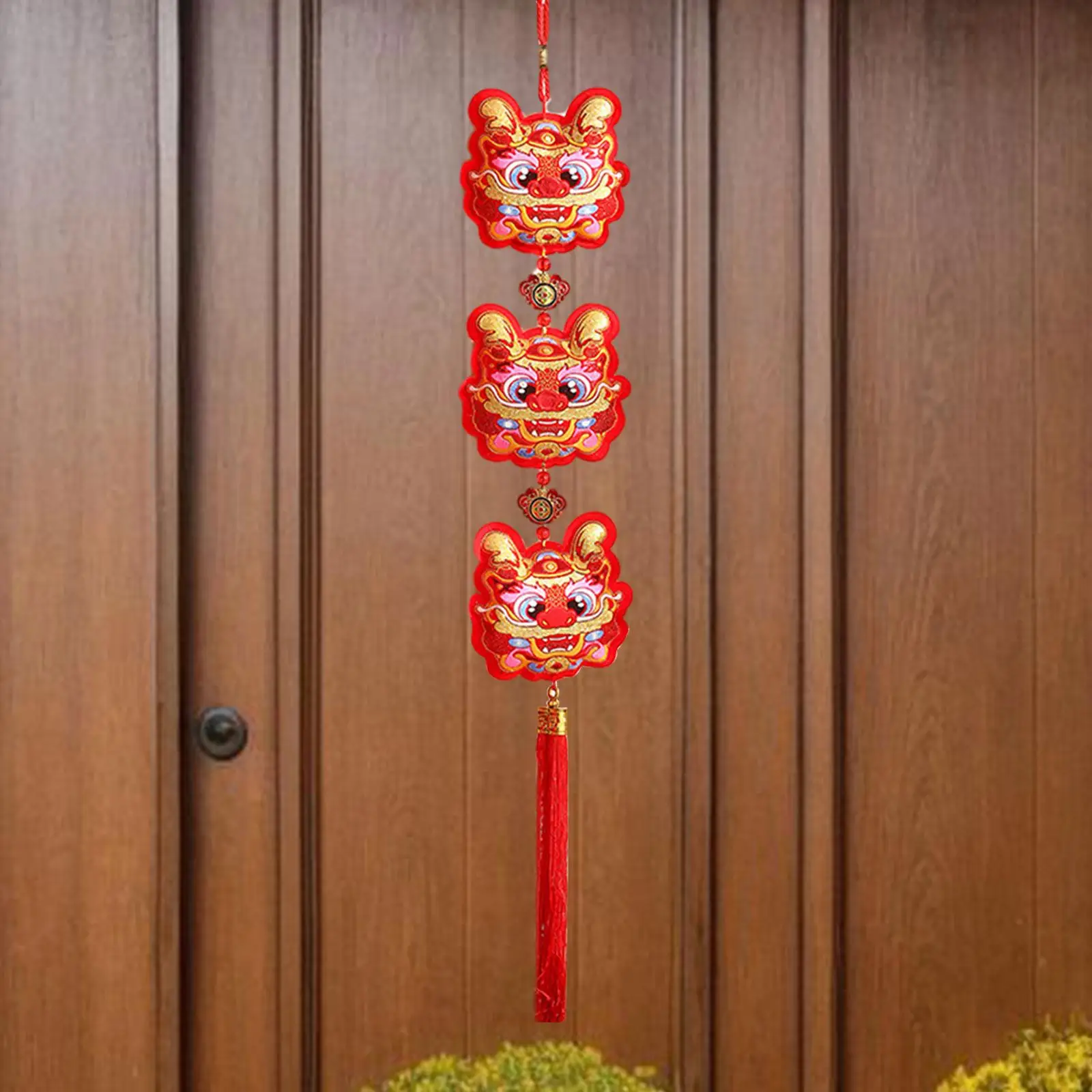 Украшение Китайского Нового Года с кисточкой Домашний Декор Благословение Фото Реквизит Дверь Знак Для Новоселья Стена Гостиная Дверь Спальня 3