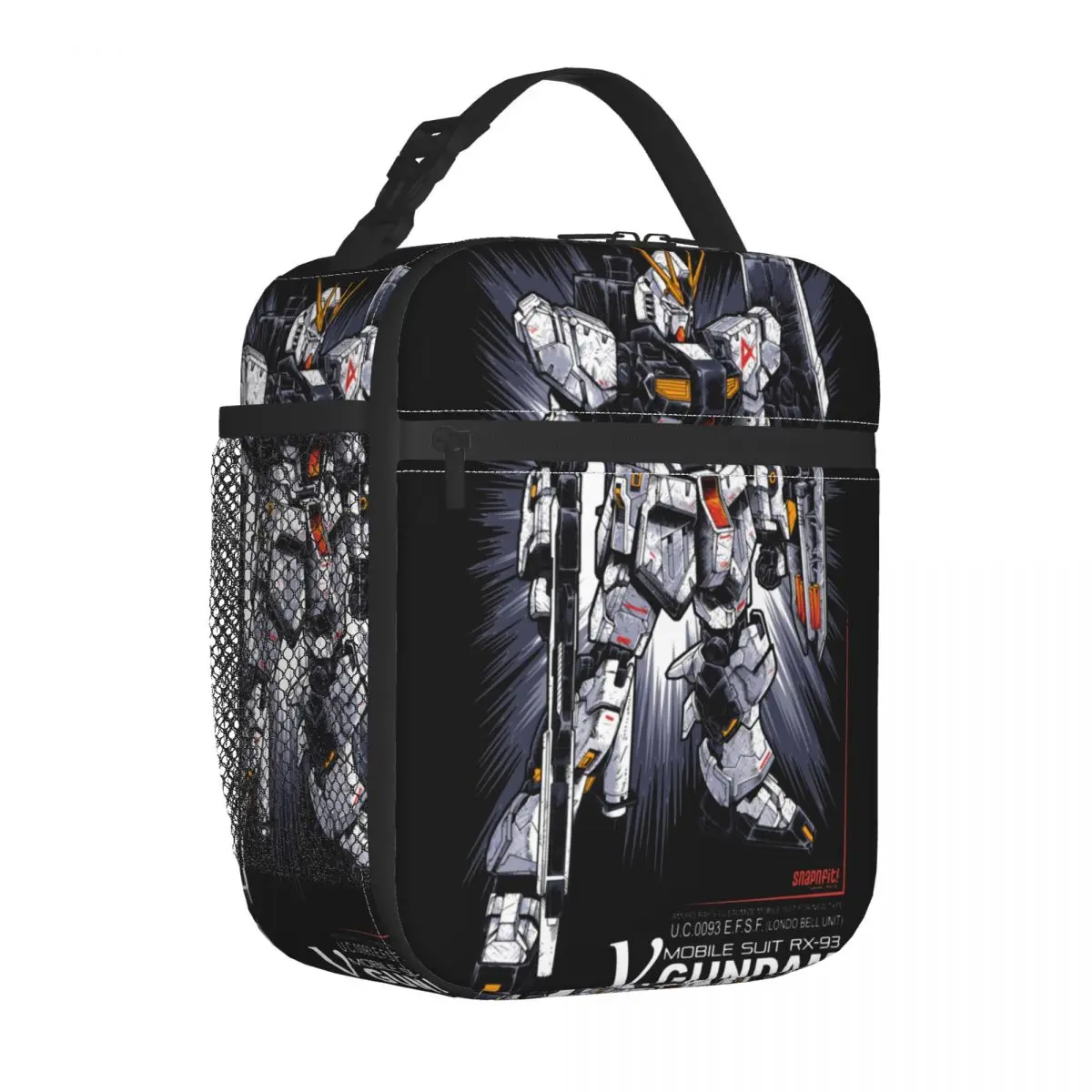 Mazinger Z Nu Gundam Изолированные сумки для ланча Портативные многоразовые термосумки Тоут Ланч Бокс Работа Пикник Девочка Мальчик