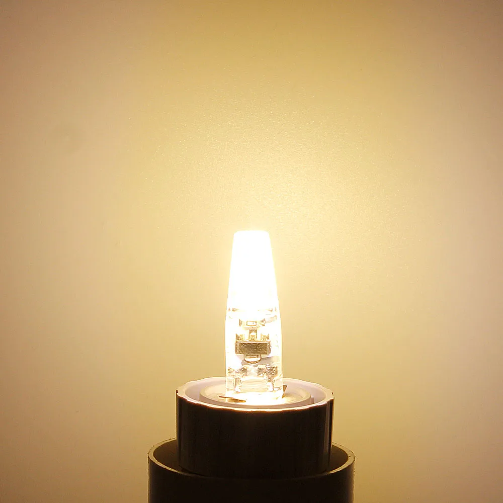  10 шт. G4 LED COB Lamp 1 Вт 2 Вт переменного тока постоянного тока 12 В Лампа свечи 360 Угол луча Замена 10 Вт 20 Вт Галоген для домашней люстры Прожектор Освещение 4