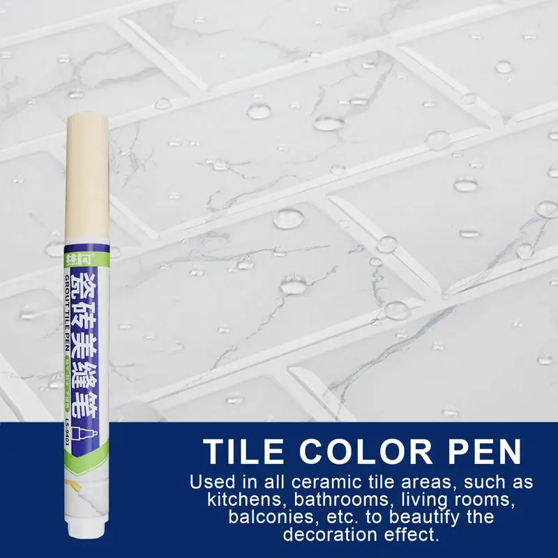  Карандаш для затирки Водонепроницаемая ручка для плитки для ремонта затирки Средства для быстрой химчистки Краска Настенный шов Цветная ручка для плитки 0