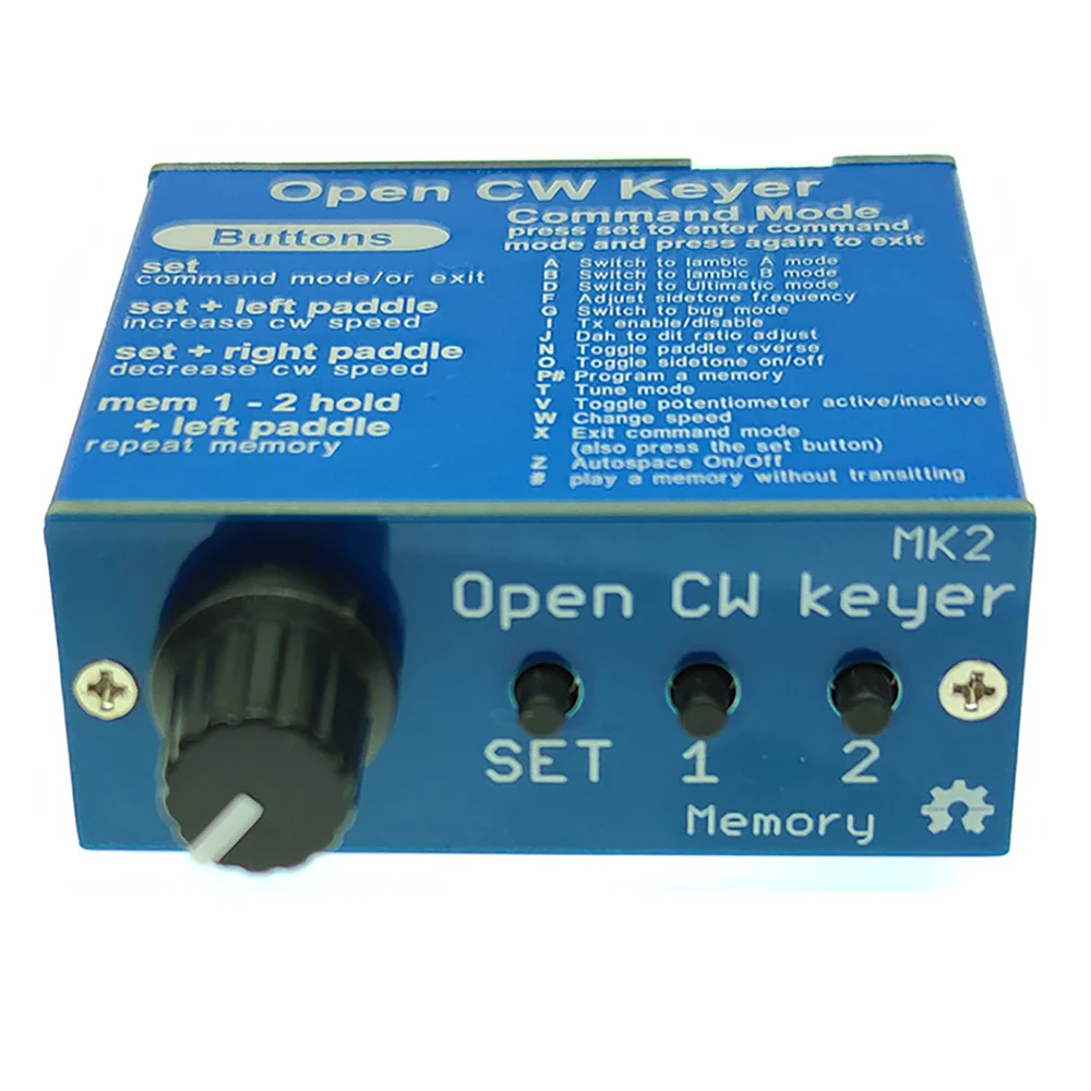 Open CW keyer MK2 KIT с алюминиевым кабелем для передачи данных в корпусе от 1 до 999 WPM 2