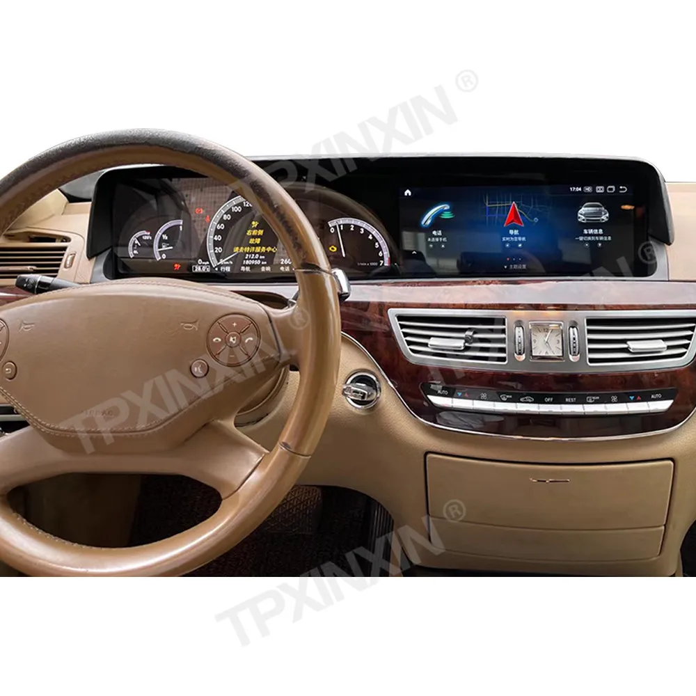 Для Mercedes Benz S Class W221 Ручная версия Рефит Автомобиль DVD Воспроизведение Мультимедийный плеер GPS навигатор Авто Радио Stere Навигационный ЖК-дисплей 2