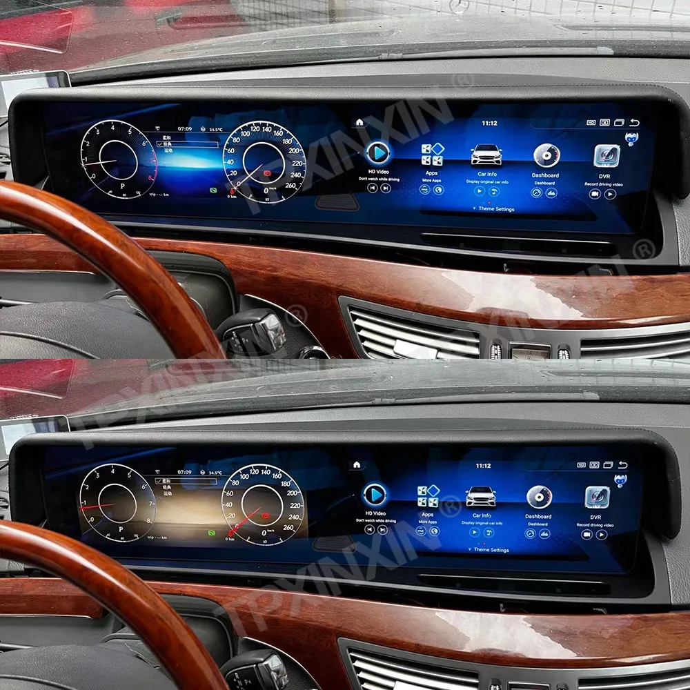 Для Mercedes Benz S Class W221 Ручная версия Рефит Автомобиль DVD Воспроизведение Мультимедийный плеер GPS навигатор Авто Радио Stere Навигационный ЖК-дисплей 3