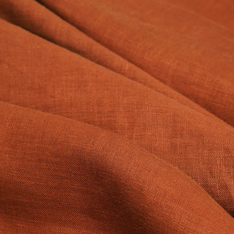  высококачественная ткань для одежды Ramie для дизайнера diy, ткань для вышивания оранжевого цвета для пэчворка 3