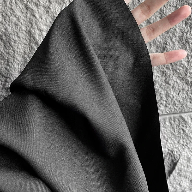 Twill Ткань Черный Хлопок Текстура Куртка Костюм Дизайнер Оптовая Ткань Для Diy Одежда Швейные Метры Хлопок Полиэстер Материал 1