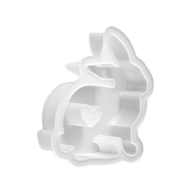 Пасхальный кролик Силиконовая форма Гипсовые формы Любовь Кролик 2