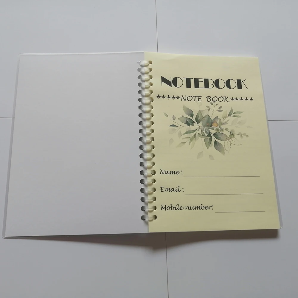  Пользовательский блокнот на спирали формата A5 Персонализированная подпись Свадебная гостевая книга Альтернативная гостевая книга Прием Mariage Flowers Album Party 4