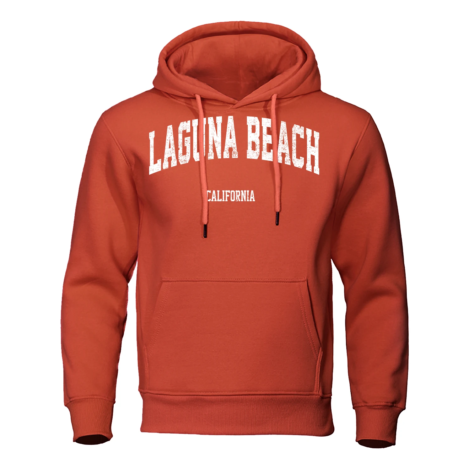 Лагуна-Бич Калифорния Толстовка с принтом Мужская хип-хоп пуловер Толстовка с капюшоном Оверсайз Свободная спортивная одежда Повседневная флисовая толстовка с капюшоном Мужская 2