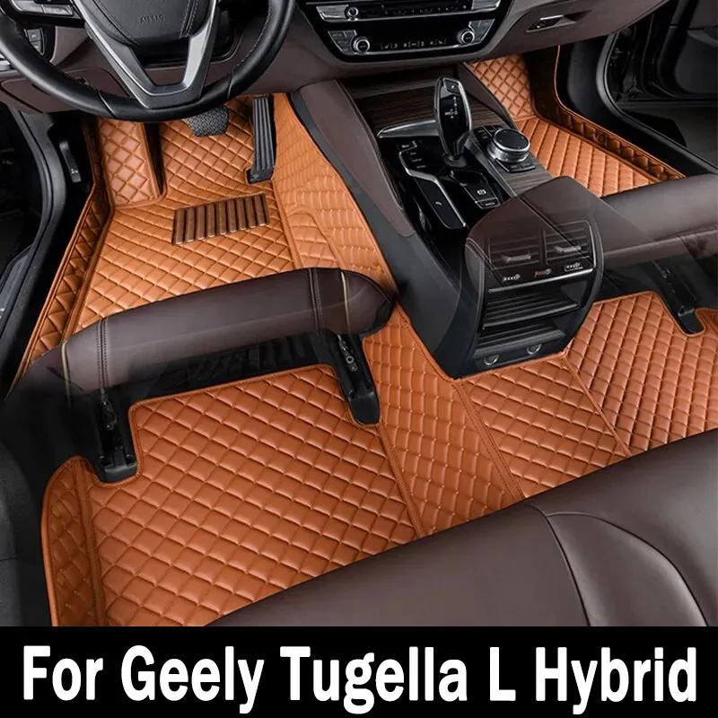 Автомобильные коврики для Geely Tugella L Hybrid 2022 Пользовательские автомобильные накладки для ног Автомобильный ковровый чехол Аксессуары для интерьера 0