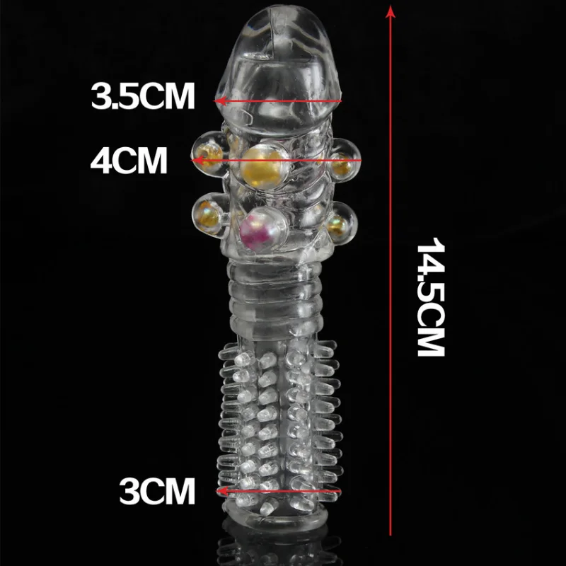 эротическая новинка Жемчужный рукав удовольствия многоразовые презервативы точка G Стимулятор клитора Рукава для пениса Секс-игрушки для мужчин 5