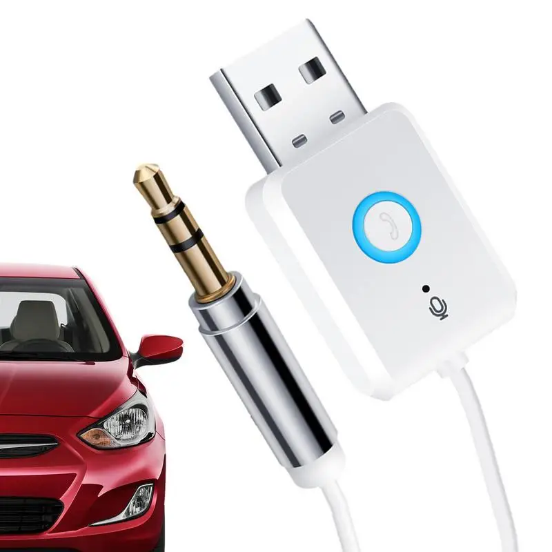 USB Аудиоадаптер Универсальный портативный приемник и передатчик Удобный стабильный USB-адаптер Plug And Play Многофункциональный автомобильный