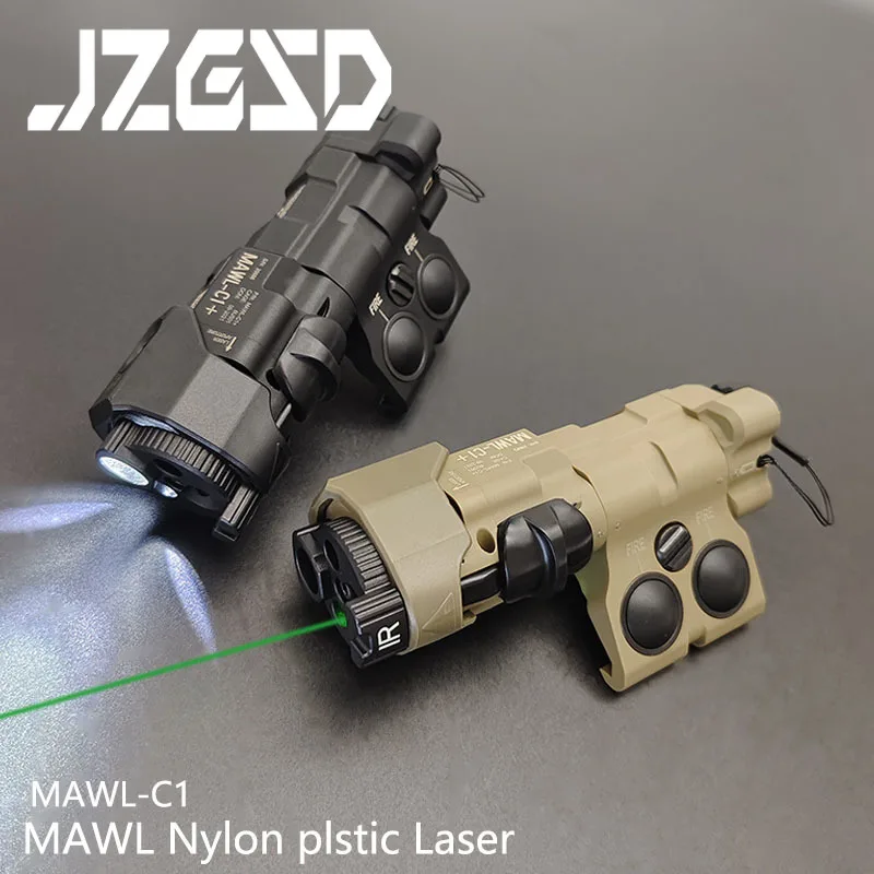 Тактический нейлон MAWL-C1 Тактическое оружие Разведчик Свет Белый светодиодный зеленый Лазер ИК Заполняющий свет Аксессуары для охоты на открытом воздухе Подходит 20 мм Рейка 1