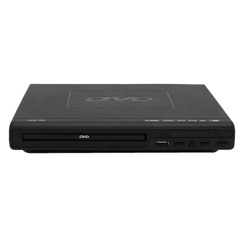 Портативный DVD-плеер для телевизора Поддержка USB-порта Компактный мультирегиональный DVD/SVCD/CD/проигрыватель дисков с дистанционным управлением, не поддерживает HD 0