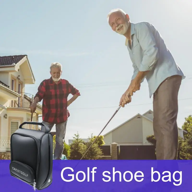Golf Мужская сумка для обуви Дышащая сумка на молнии для обуви Водонепроницаемая и дышащая сумка для обуви из полиуретана для женщин и мужчин Путешествия на открытом воздухе 3