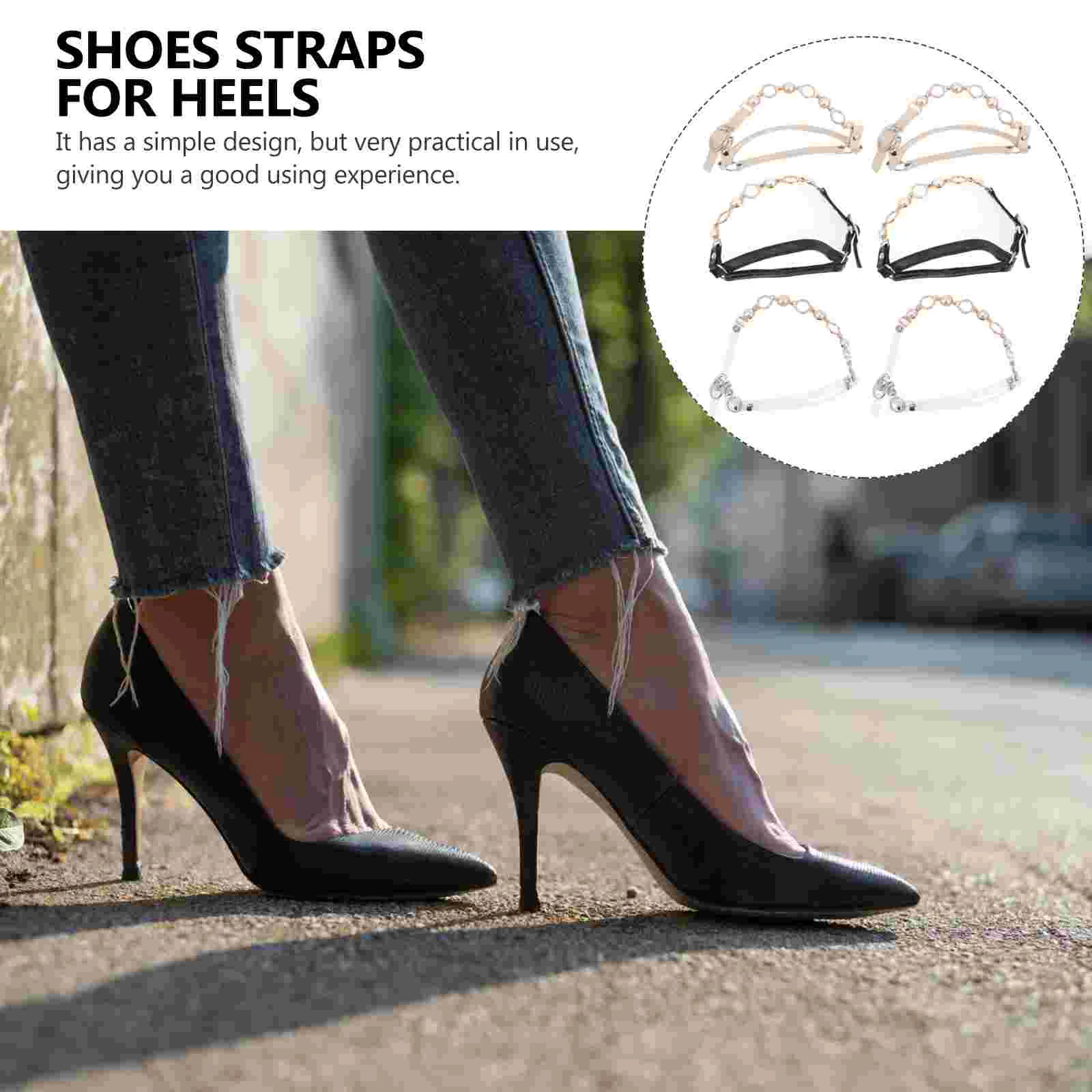 3 пары против падения каблуков шнурки обувь против падения лодыжки ремешки женщины с высоким содержанием кремния мисс 5