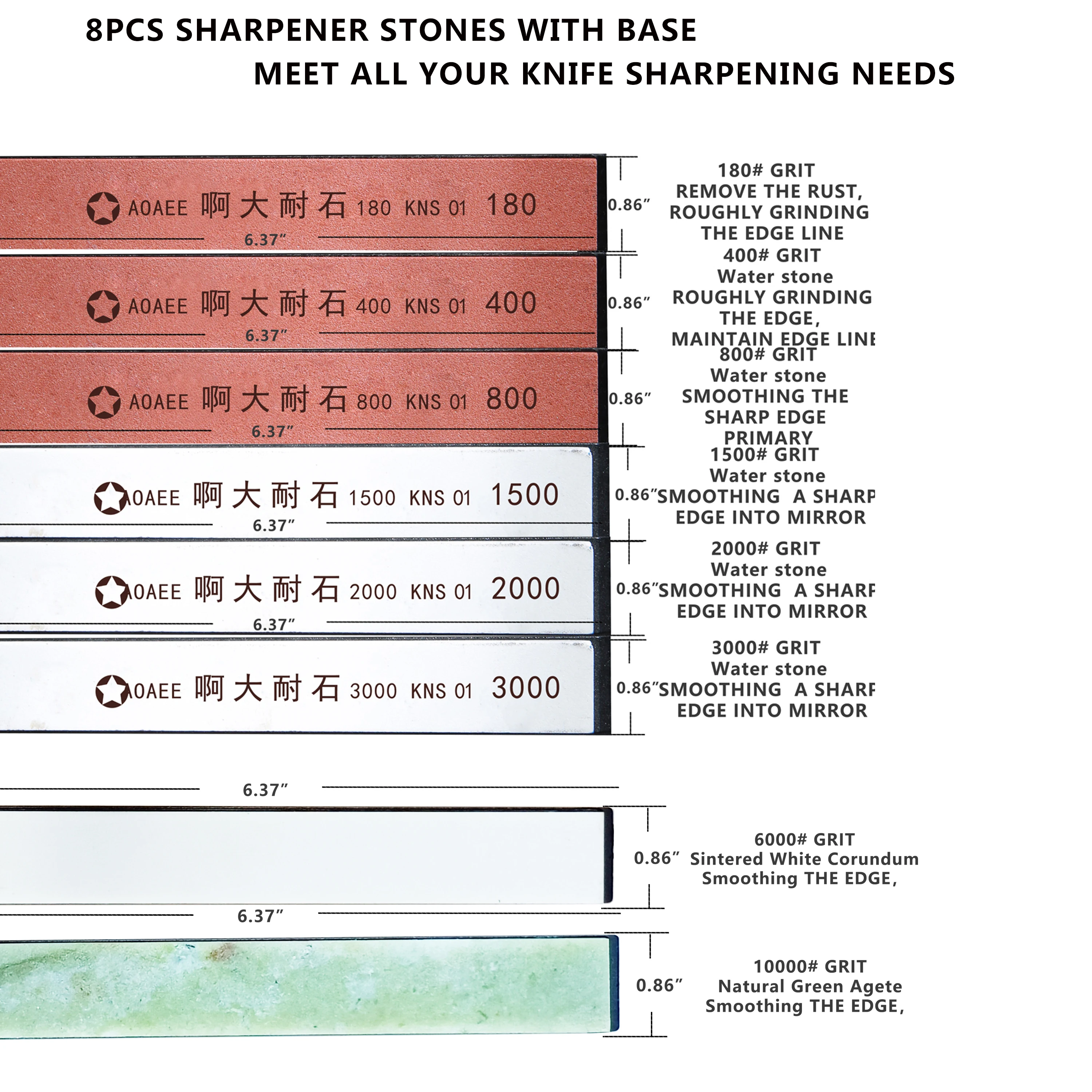 Ценная упаковка Точилка для ножей Набор каменных стержней для Apex / Ruixin pro / Tsprof/ hapstone/ Sy инструменты 1