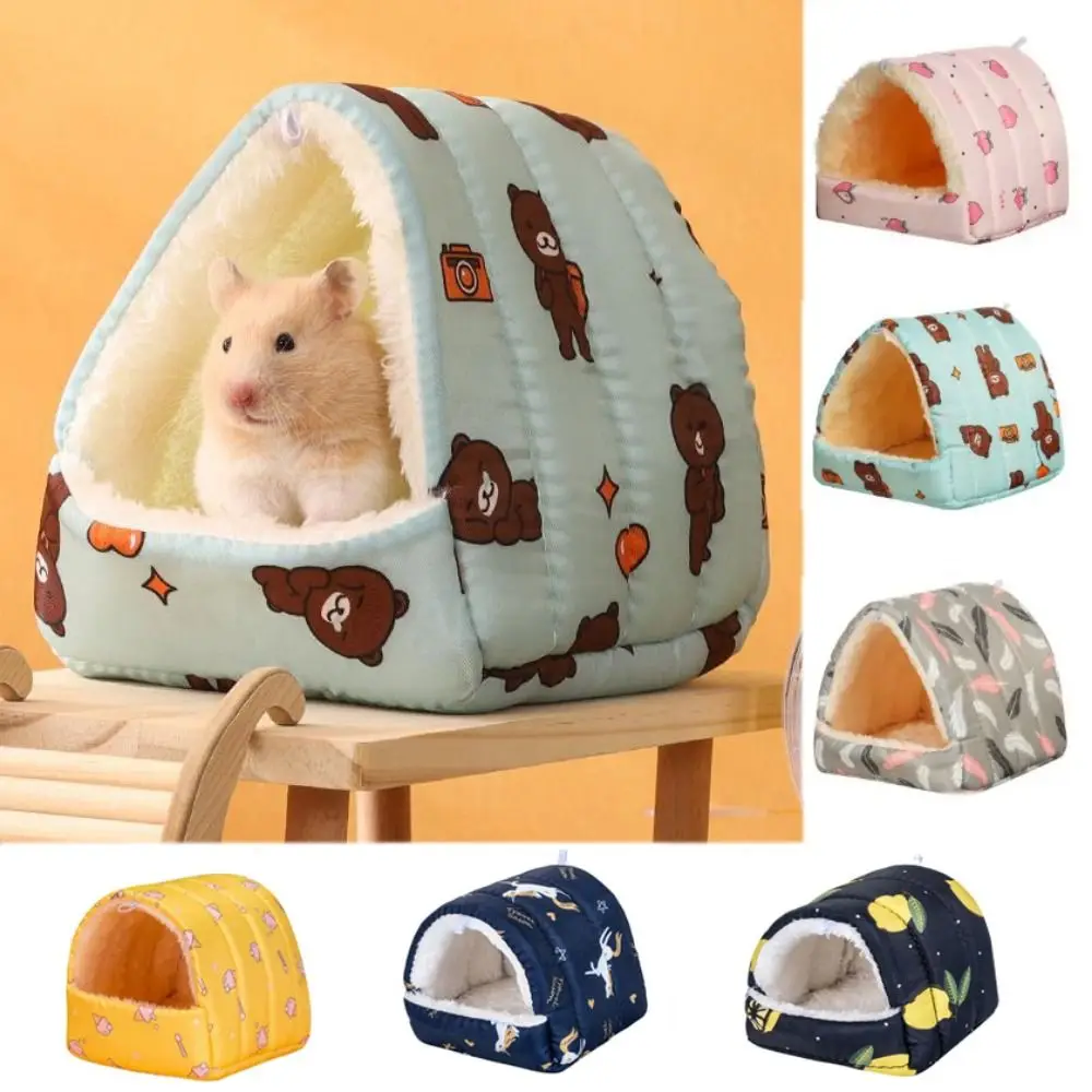 хлопок / холст хомяк теплый гнездо теплый висячий дом для хомяка мягкая удобная спальная кровать для домашних животных для кролика белка крыса 0