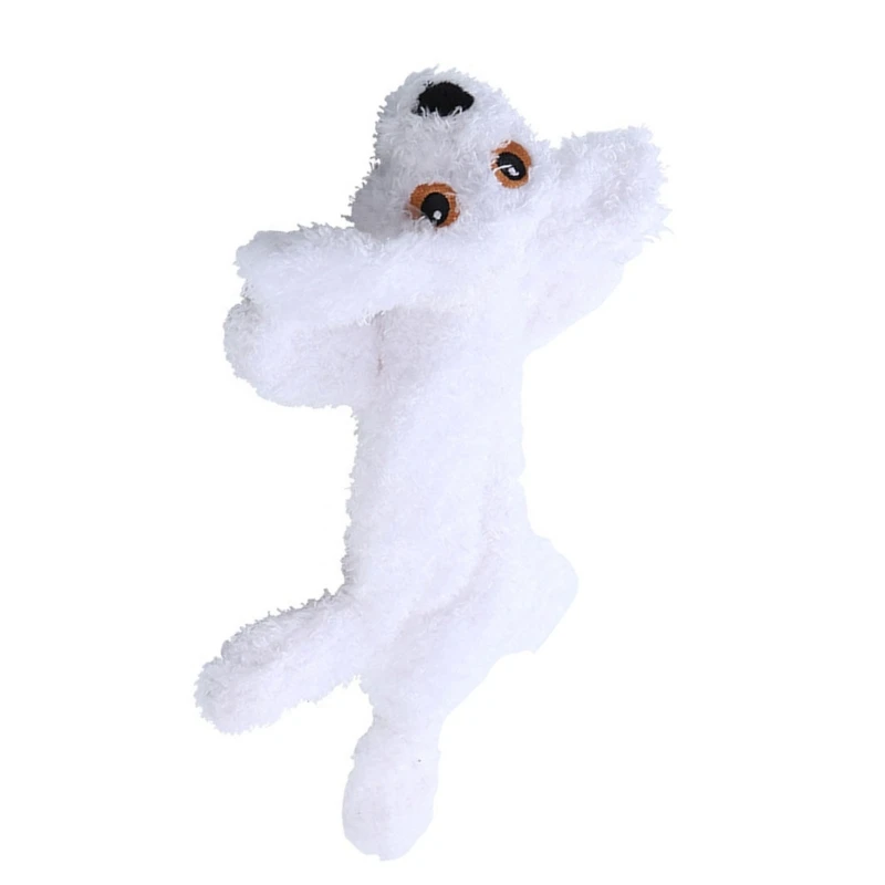  Пушистый плюшевый щенок собака жевательная игрушка безопасная игрушка с погремушкой звук игрушка подарок для котенка погремушка 1