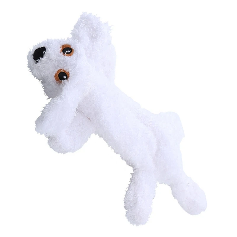  Пушистый плюшевый щенок собака жевательная игрушка безопасная игрушка с погремушкой звук игрушка подарок для котенка погремушка 2