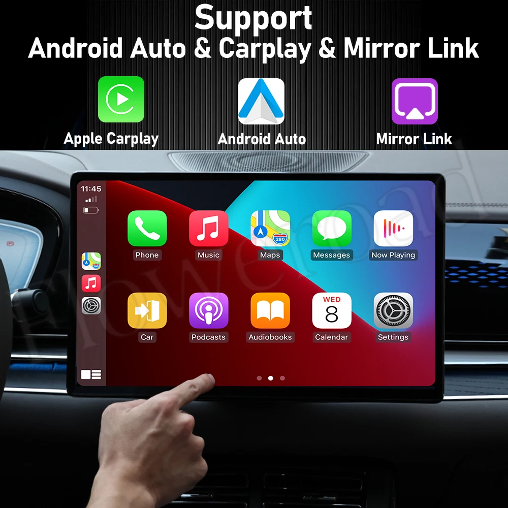 Android Для Chevrolet Malibu 9 2015 - 2020 Автомагнитола Мультимедийный видеоплеер GPS Carplay Экран Android Auto 4G / 5G WIFI Монитор 3