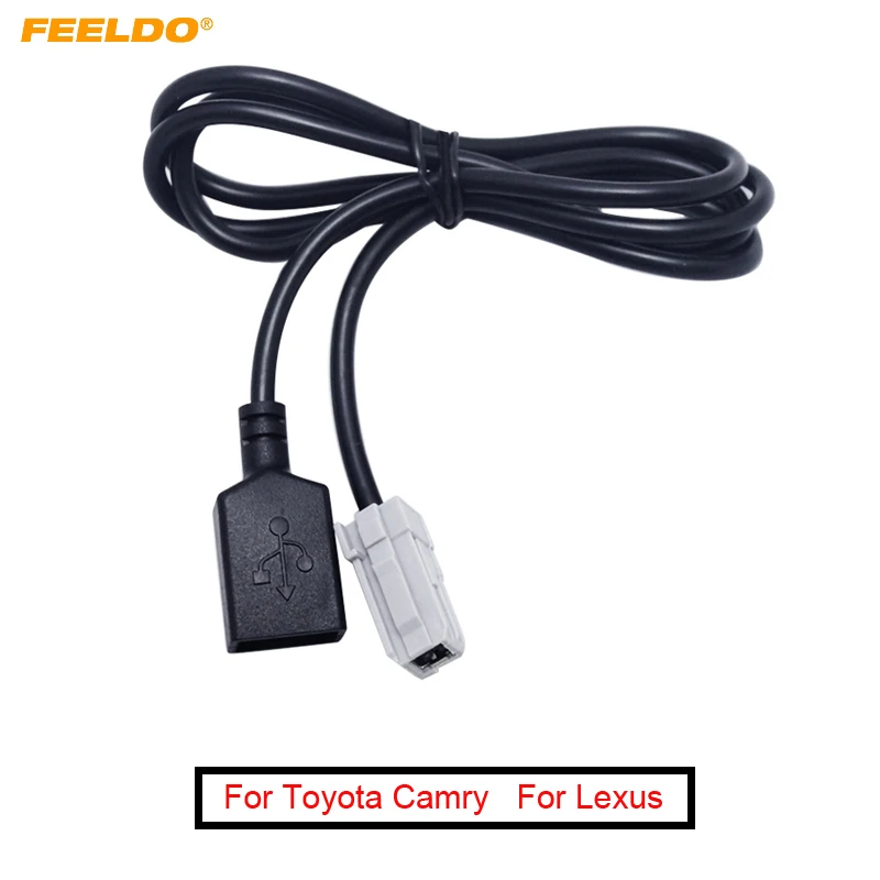 FEELDO 1PC Новое поступление USB AUX MP3 Аудио Входной кабель для Toyota Camry RAV4 Mazda CX-5 / M2 CD-плеер jn23 #FD-5093