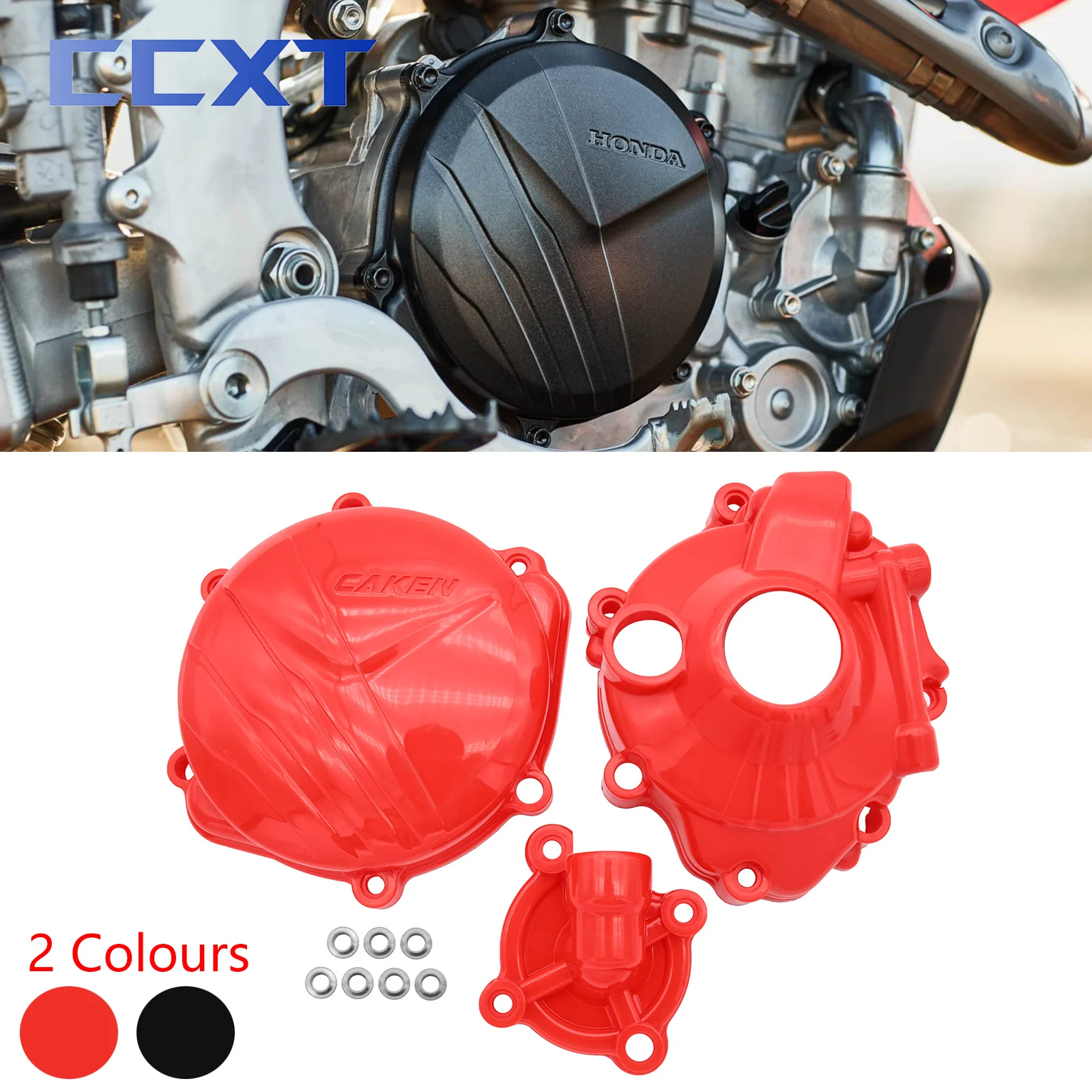  Защита зажигания мотоцикла Крышка водяного насоса Защита сцепления для Honda CRF250R 2018-2021 CRF250RX 2018-2020 2021 Универсальные детали 0