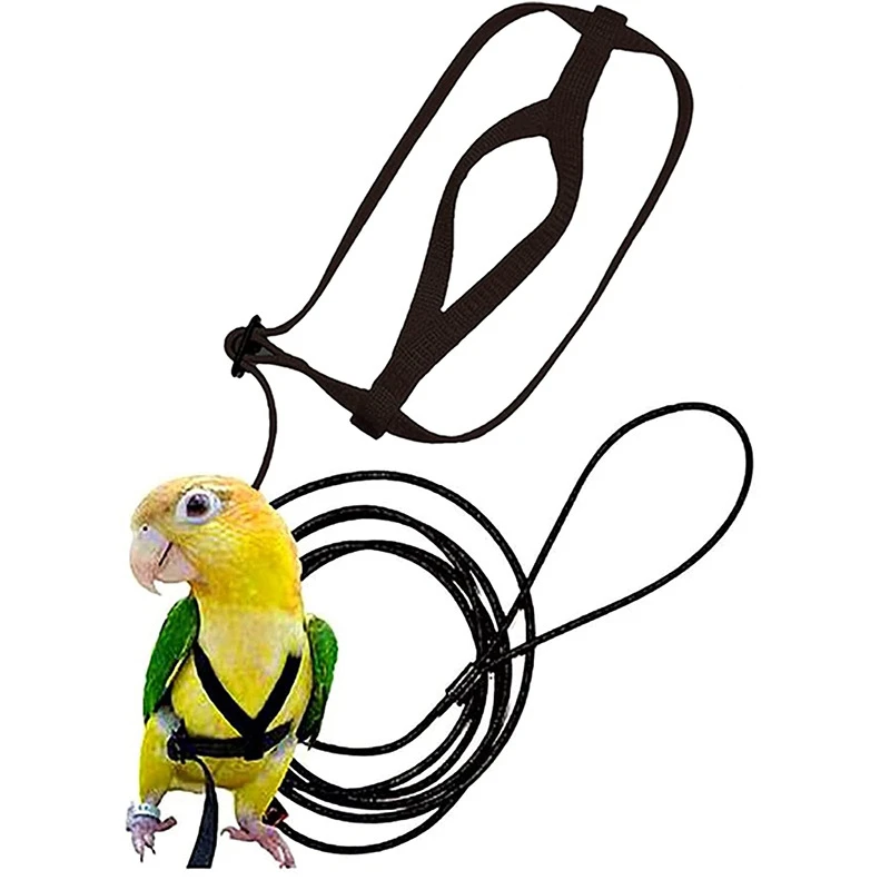Тренировочная летающая тяговая веревка Тренировочная веревка против укуса Поводок для птиц Попугай Летающая веревка Шлейка для попугая Поводок для птиц 1