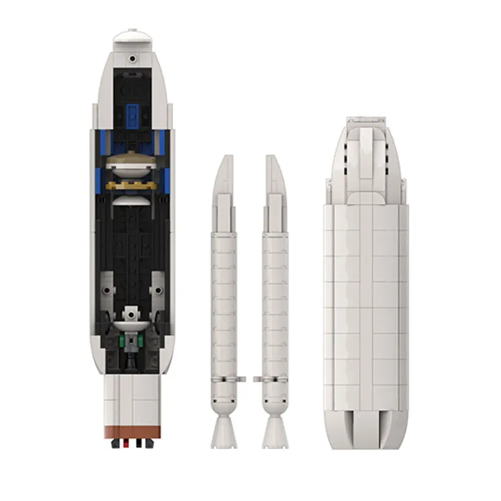 Ultimate Atlas V (масштаб Сатурна V) Модель 848 деталей Набор игрушек для сборки MOC Build 3