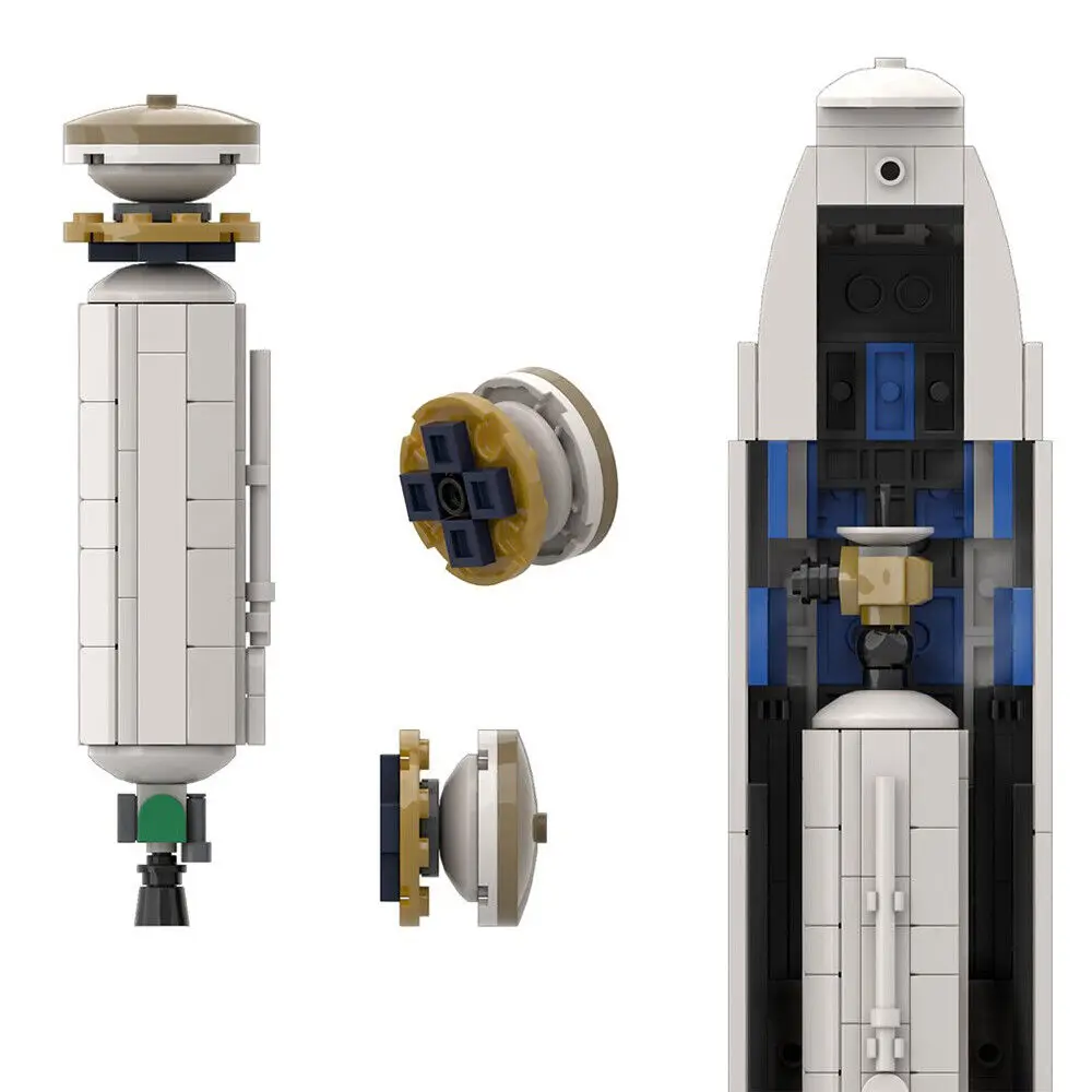 Ultimate Atlas V (масштаб Сатурна V) Модель 848 деталей Набор игрушек для сборки MOC Build 4