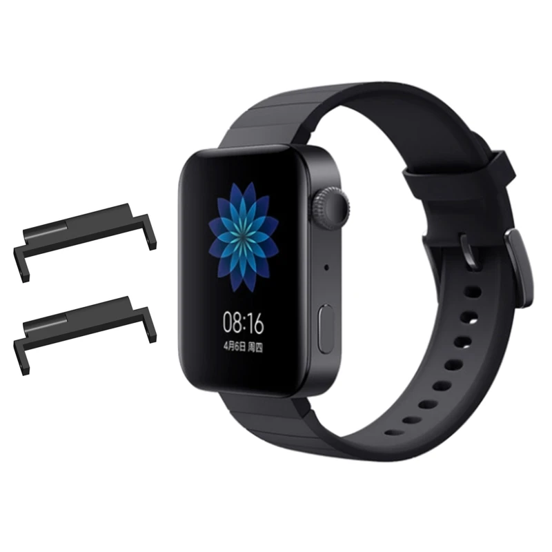  подходит для Xiaomi Mi Watch GPS NFC Браслет Адаптер с пружинными стержнями От 18 до 22 мм Сменное соединение для смарт-часов 1 пара 0