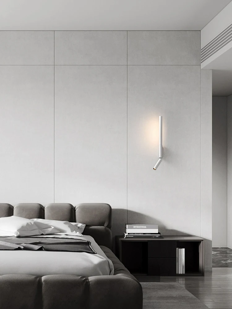 Современный светодиодный настенный светильник 330 ° вращающийся настенный светильник лампа для чтения гостиница гостевая спальня прикроватный фон украшение независимый выключатель 3