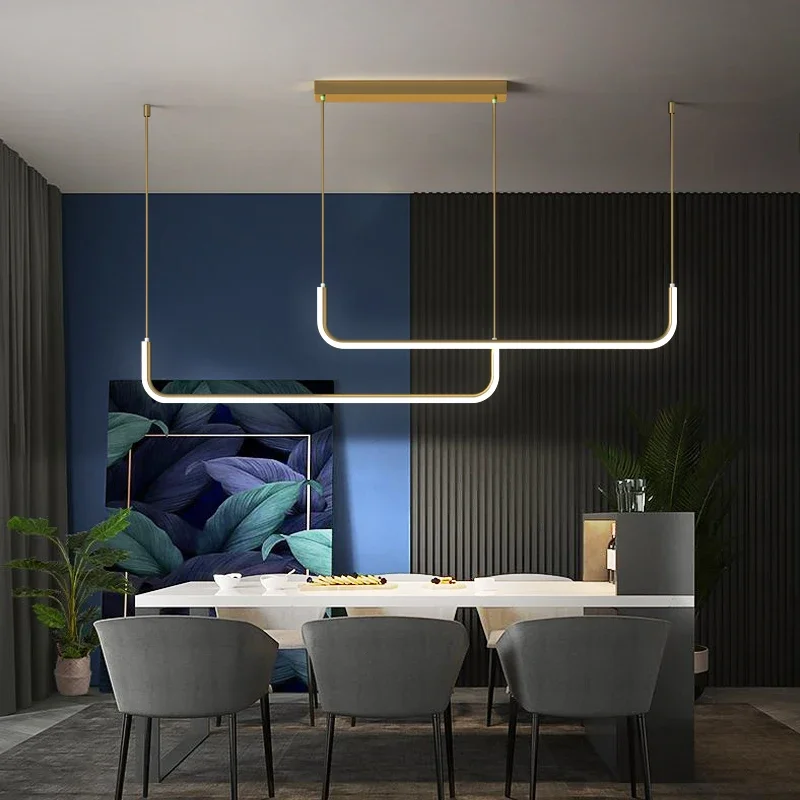 Современные минималистичные светодиодные подвесные светильники для столовой, кухни, ресторана, дизайна, подвесной люстры, светильника 2