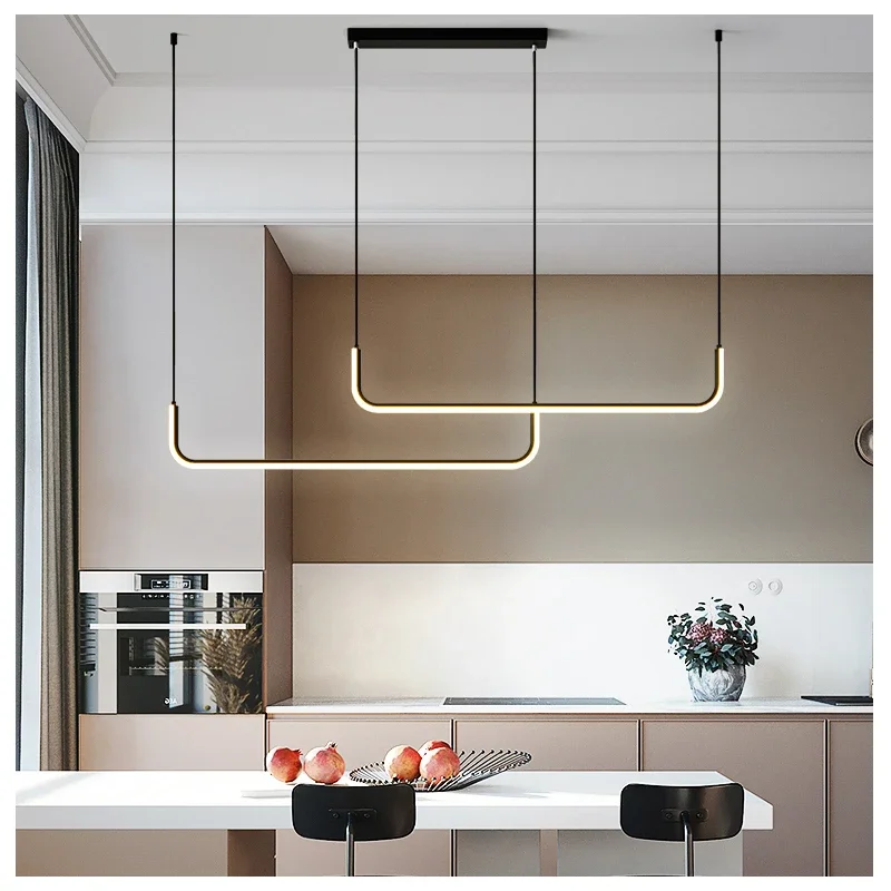 Современные минималистичные светодиодные подвесные светильники для столовой, кухни, ресторана, дизайна, подвесной люстры, светильника 4