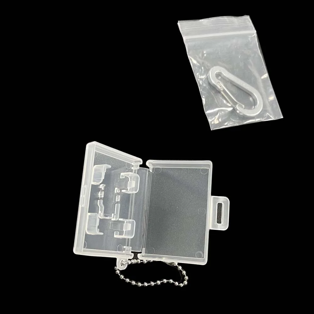  Замена прозрачного брелка Коробка для переключателя OLED Специальный карман для карты Портативный держатель для хранения игровых карт Micro SD Карта 1