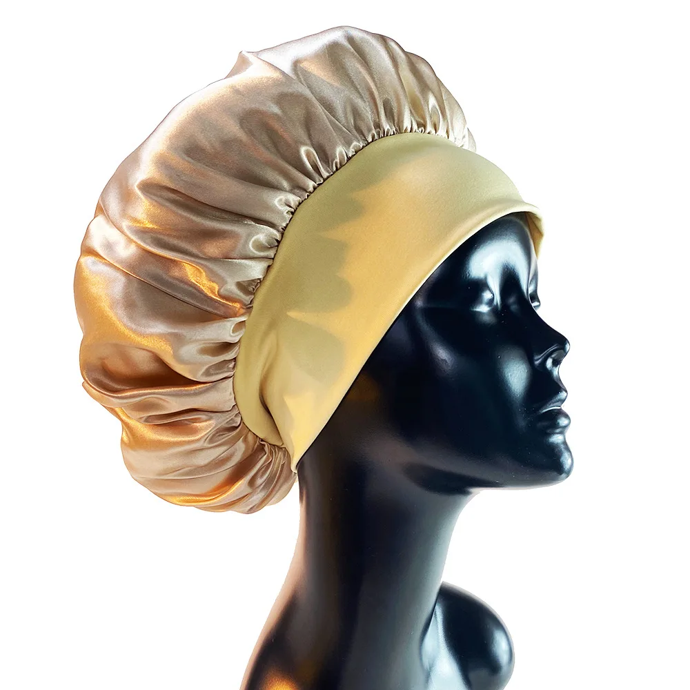  Совершенно новые широкие поля Цвет Кепки Женщины Бархат Ночной Колпак Леди Ночной Сон Волосы Шляпы Оптом
