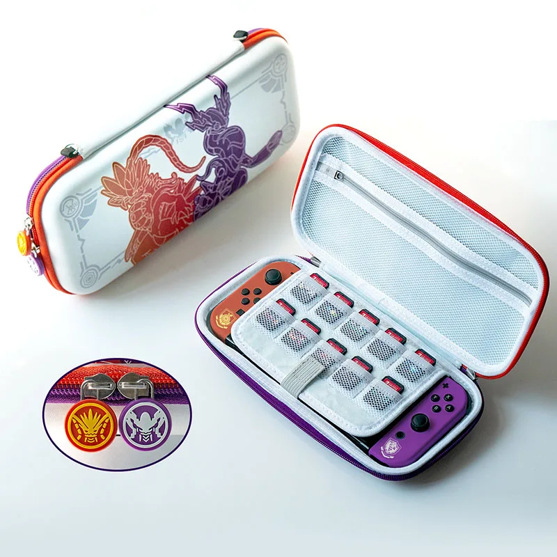 Для Nintendo Switch/OLED JoyCon Сменный корпус Корпус Корпус Контроллер Корпус Оболочка PM Алый и Фиолетовый 1