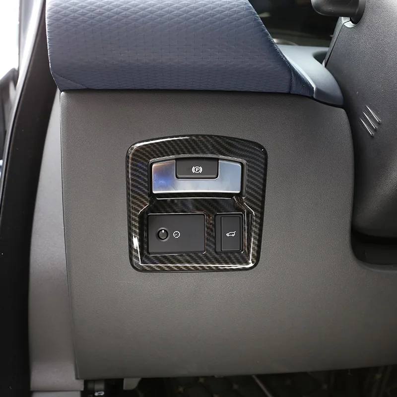 Для Land Rover Range Rover VELAR 2017-24 ABS Авто Внутренний Задний Дверной Переключатель Электронный Крышка Ручного Тормоза Отделка Наклейка Автомобильные Аксессуары 4
